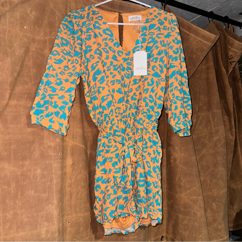 NWT Emily Wonder Printed Romper
